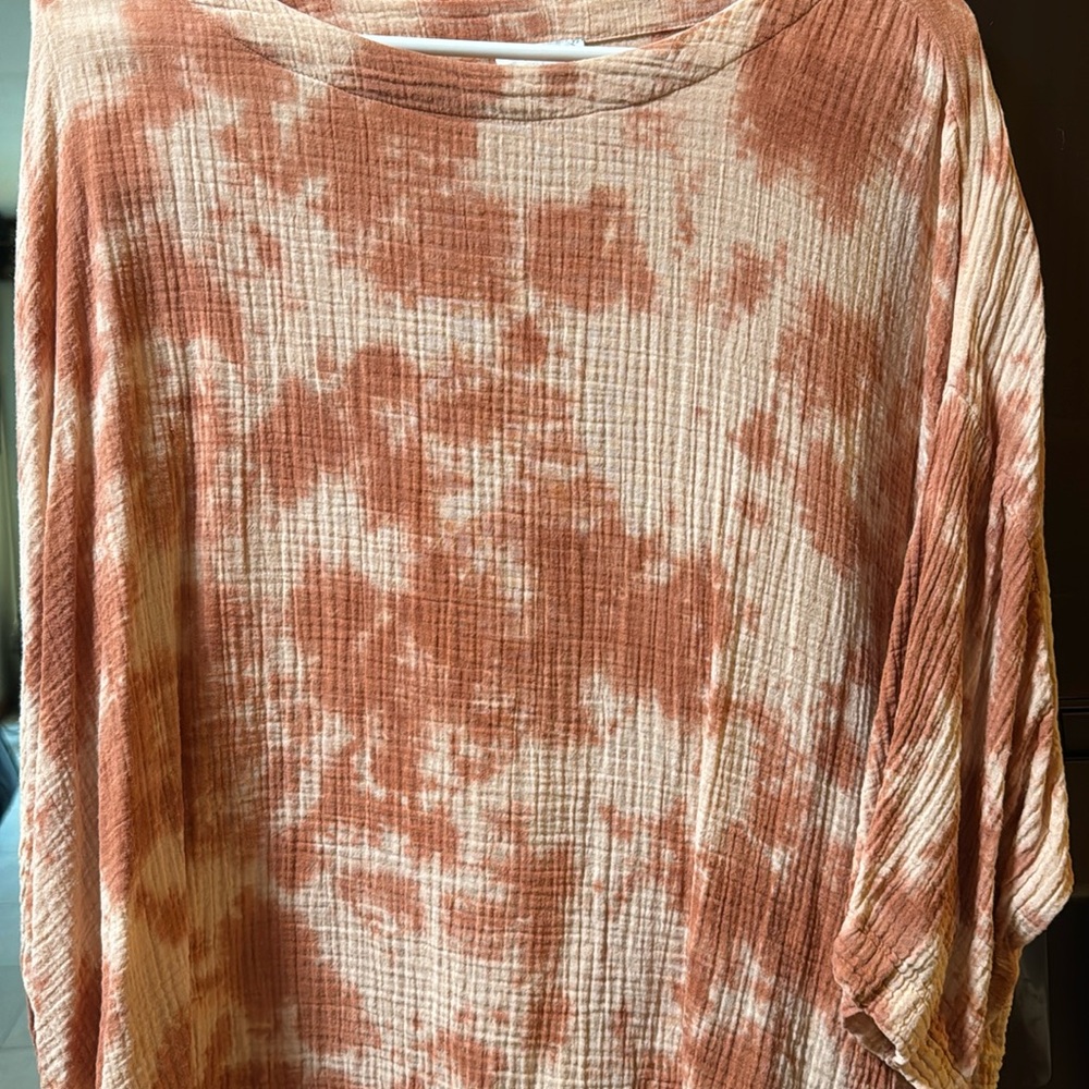 pureJill 100% Organic Cotton 1/2 sleeve w/buttons Size XL-100% cotton